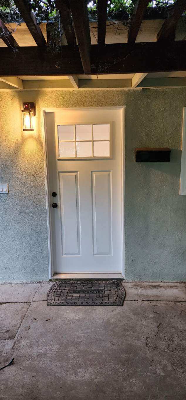 Photo of Front Door with Motion Sensor Light - 1530 E Idahome St