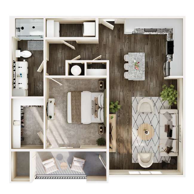 Floorplan - Somerset Upscale Apartments