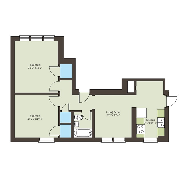 Floorplan - 5535 S. Kimbark Avenue