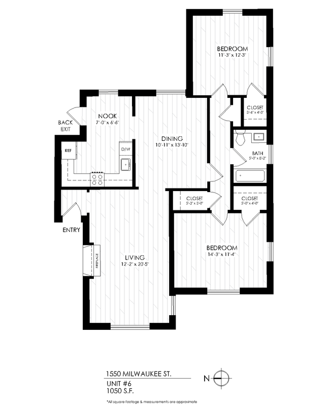 Floorplan - 1550 Milwaukee St.