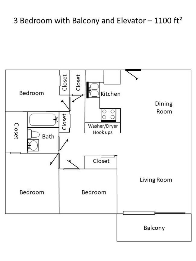 Building Photo - Three bedroom one bath! Corner unit! Washe...