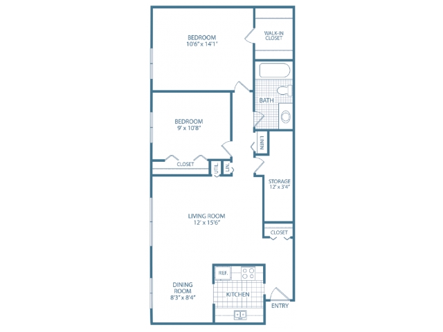 Floorplan - Golf Manor Apartments