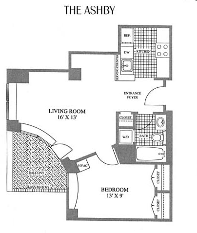 1BR/1BA - The Midtown