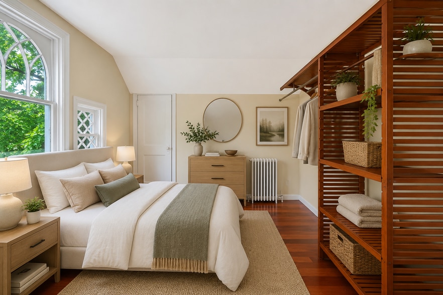 2nd Floor Bedroom Virtually Staged - 483 New York Ave