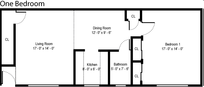 1BR/1BA - Yorkshire Apartments