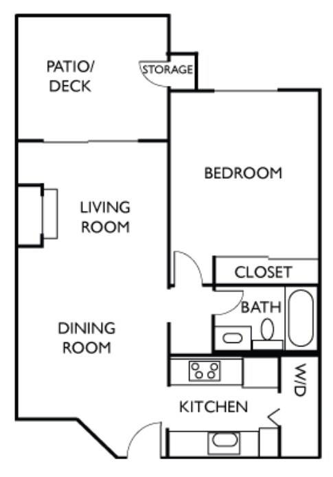 Plan A - Indian Creek Apartments