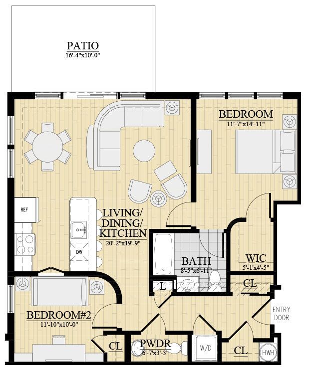 Floorplan - The Waterfront at Harbors