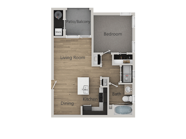 Floorplan - Parc on 5th Apartments & Townhomes