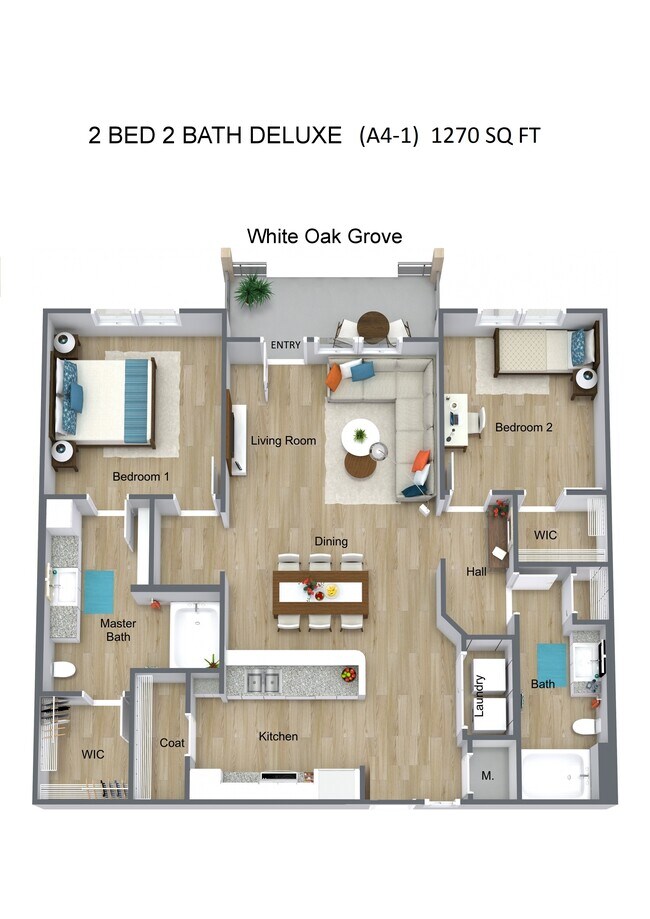 Floorplan - White Oak Grove Apartments