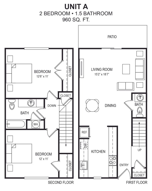 Floorplan - Rio Ranch Townhomes