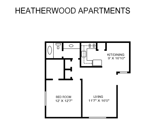 1BR/1BA - Heatherwood Apartments - A Senior Community