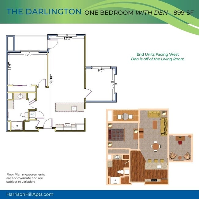 Floorplan - Harrison Hill Apartments