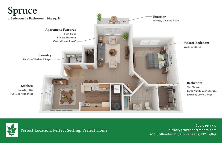 Interior Photo - Stillwaters, Hickory Grove Apartments