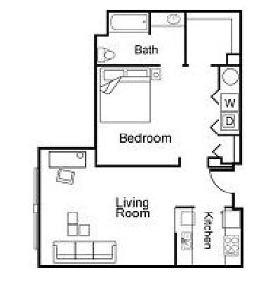 Studio Alcove - The Cornerstone Apartments