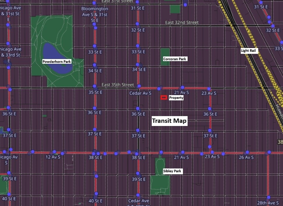 Transit Map - 3517 19th Ave S