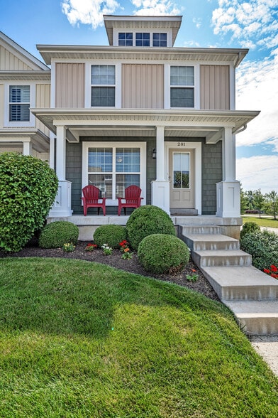 End Unit townhome is first house on the street - 201 Countryshire Dr