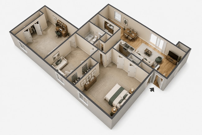 Floorplan - Pickwick Farms Apartments