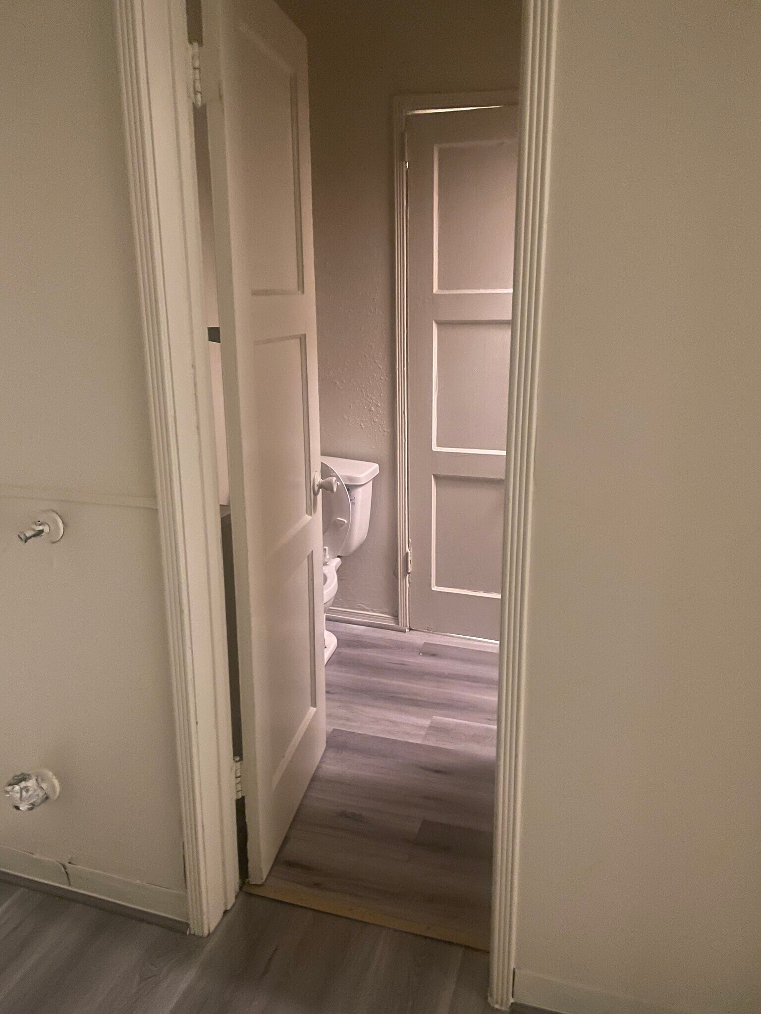 Bathroom view from washer area - 7823 Sterling Ave