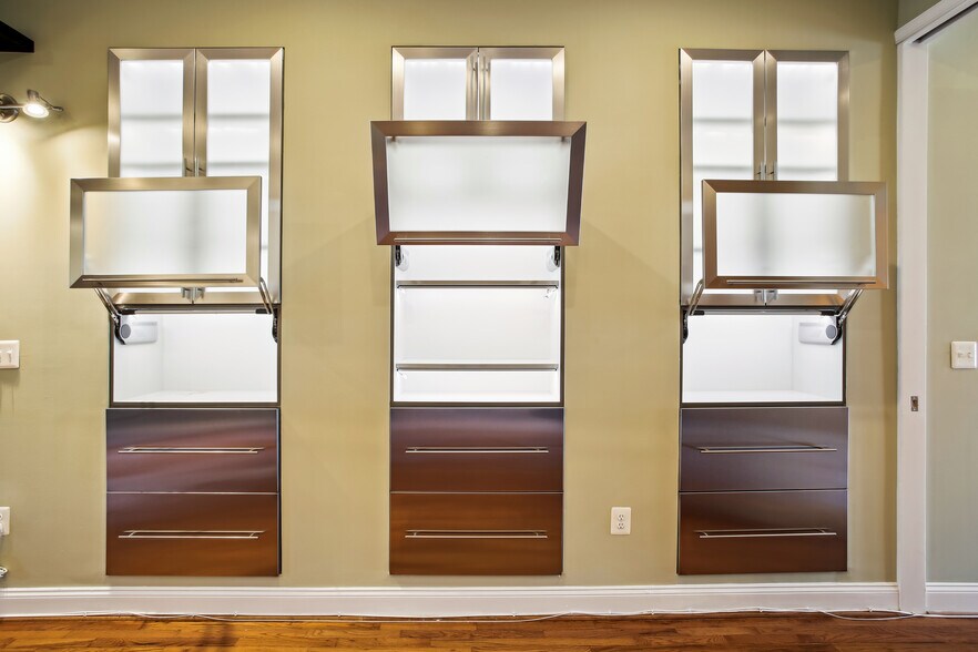 backlit stainless storage / pantry - 76 R St NW