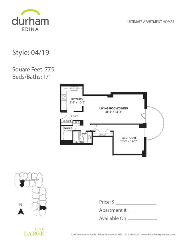 Floorplan - Durham