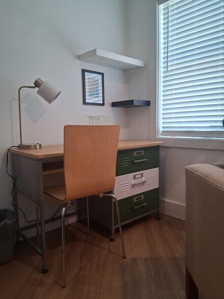 Desk in living area - 517 18th St
