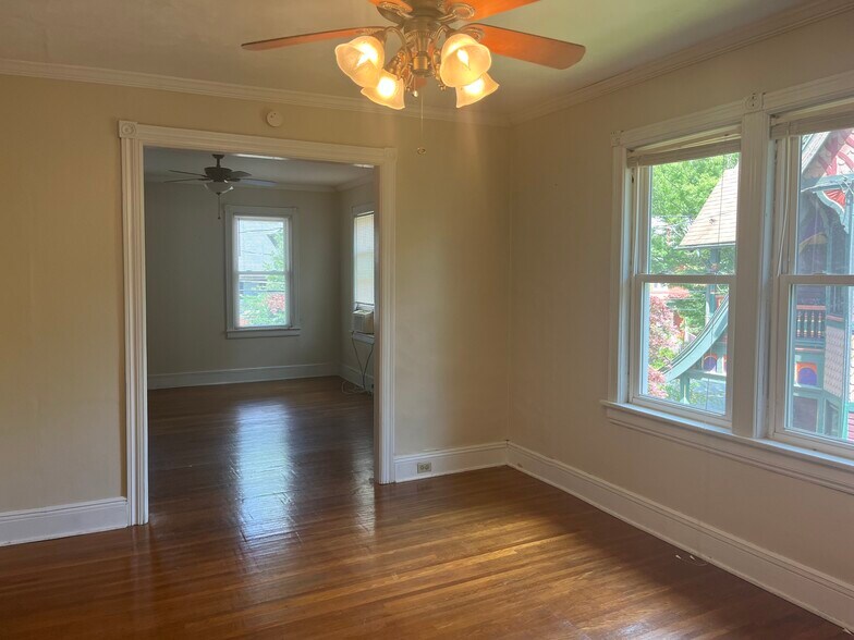 Dining room looking into living room - 715 Cattell St