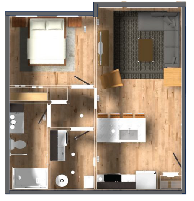 Building Photo - New! Beautiful 1 Bed, 1 Bath Accessible Ap...