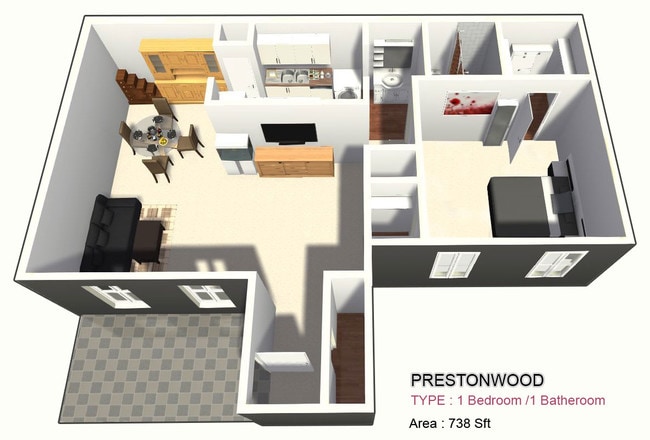 One Bed / One Bath - Prestonwood