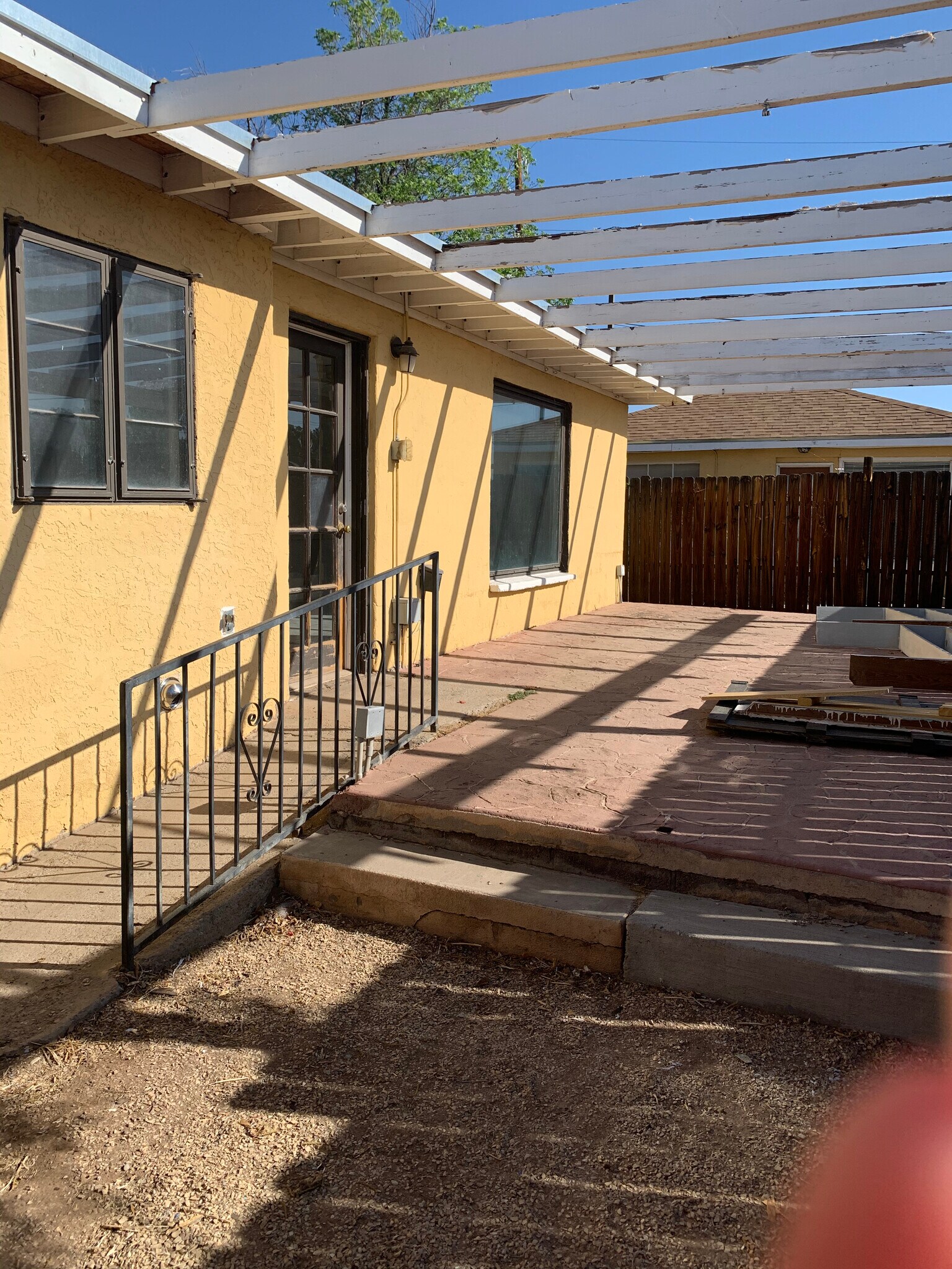 Fenced yard & large patio - 200 W Lucero Ave