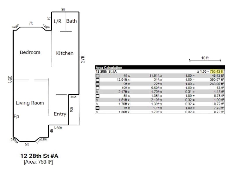 Floorplan - 12 28th St
