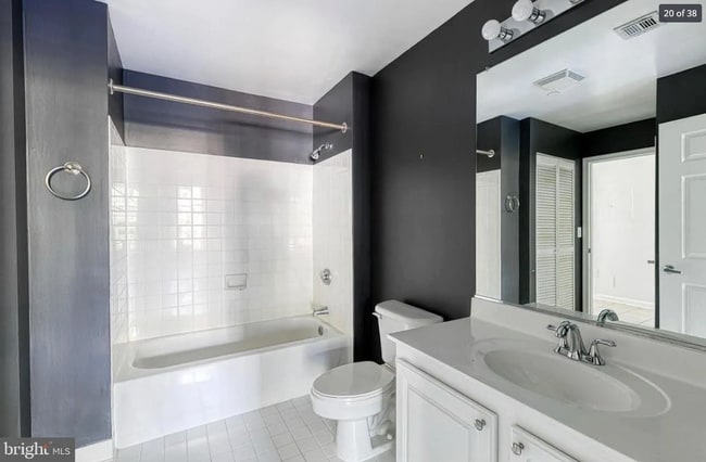 shower/tub combo in bathroom - 23 Pierside Dr