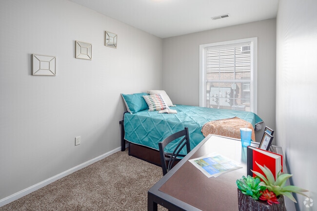 4BR, 2BA - Model - 1,200SF - Bedroom - Eagle Village - Historical Access