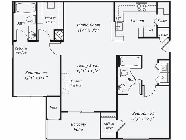 Floorplan - eaves Washingtonian Center