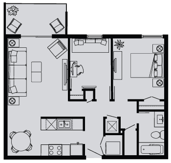 Floorplan - Kensington Woods Apartments