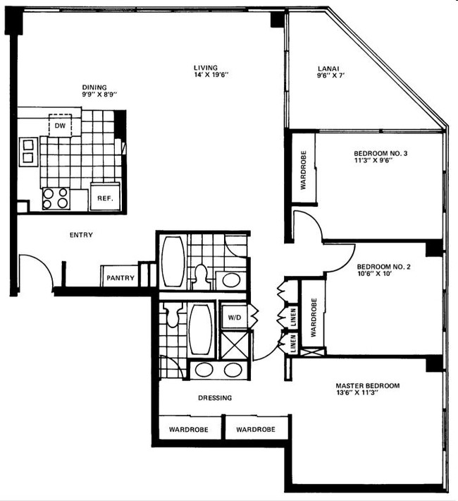 3BD/2BR - Iolani Court Plaza