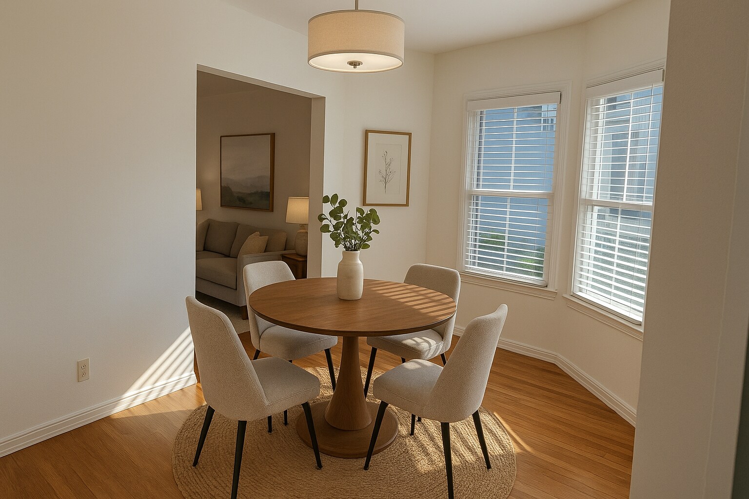 Staged dining room - 4219 Creed Ave