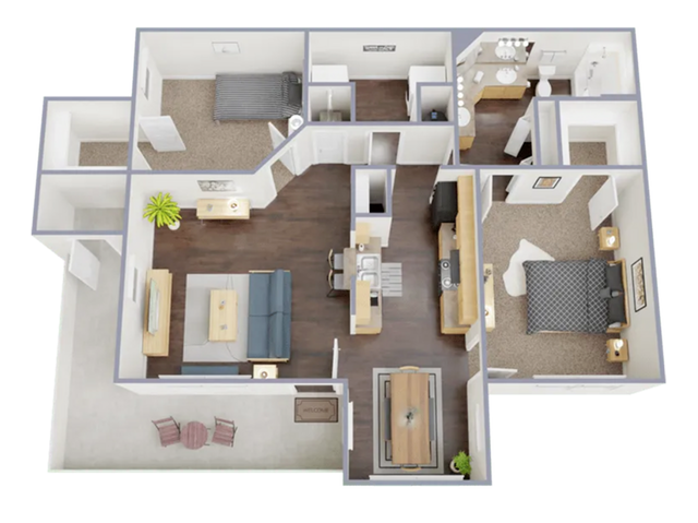 2 Bedroom, 2 Bathroom, Income Restricted - Crescent Village