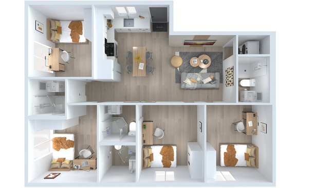 Floorplan - The Nest at 1299
