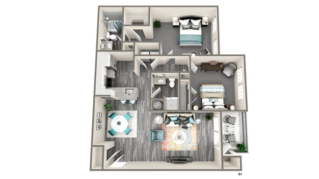 Floorplan - Avery Glen Luxury Apartments