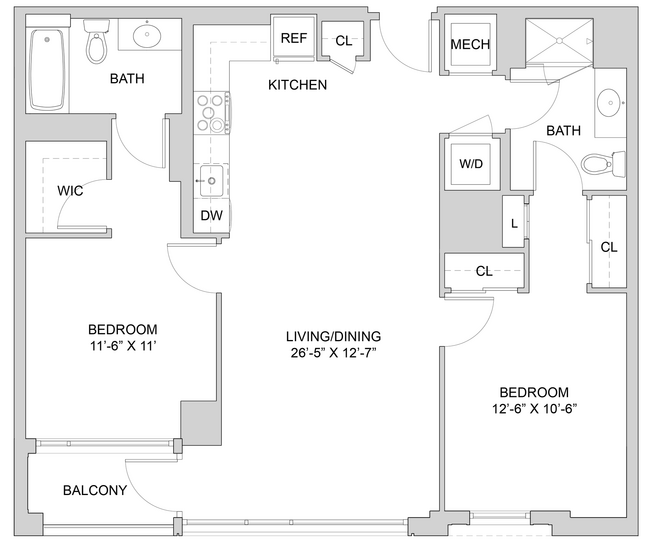 Floorplan - The Modern at Art Place