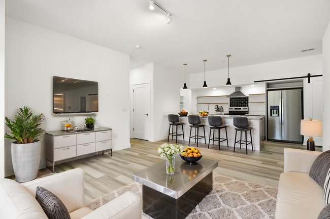Living Room/Kitchen 1st Floor - Point Gardens Apartments