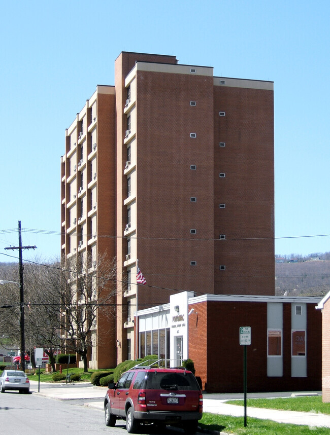 View from the southeast - Queen City Tower