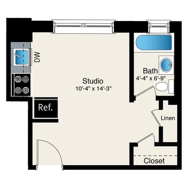 Floorplan - Reside at Belmont Harbor