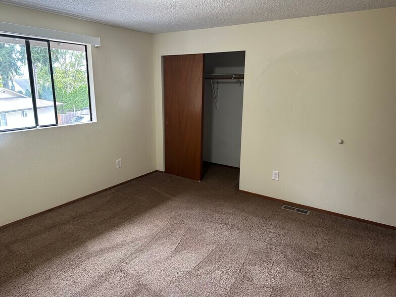 Bedroom with front property view - 6439 Armar Rd
