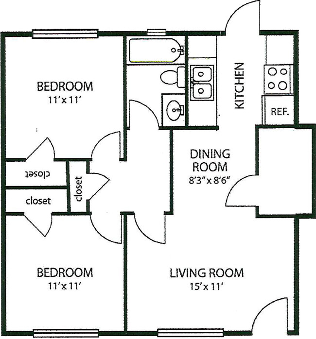 Floorplan - Millington Oaks Apartments