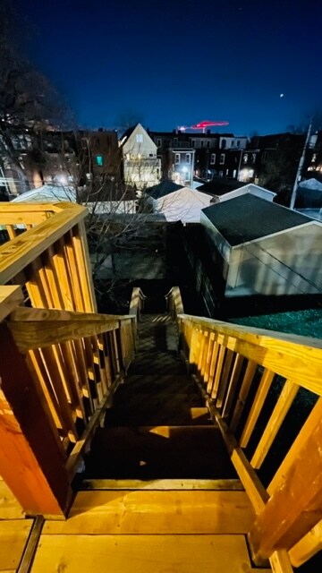 entry from parking to deck - 4204 McPherson Ave