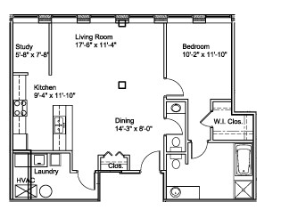1BR/1BA - One Fifty One First Side
