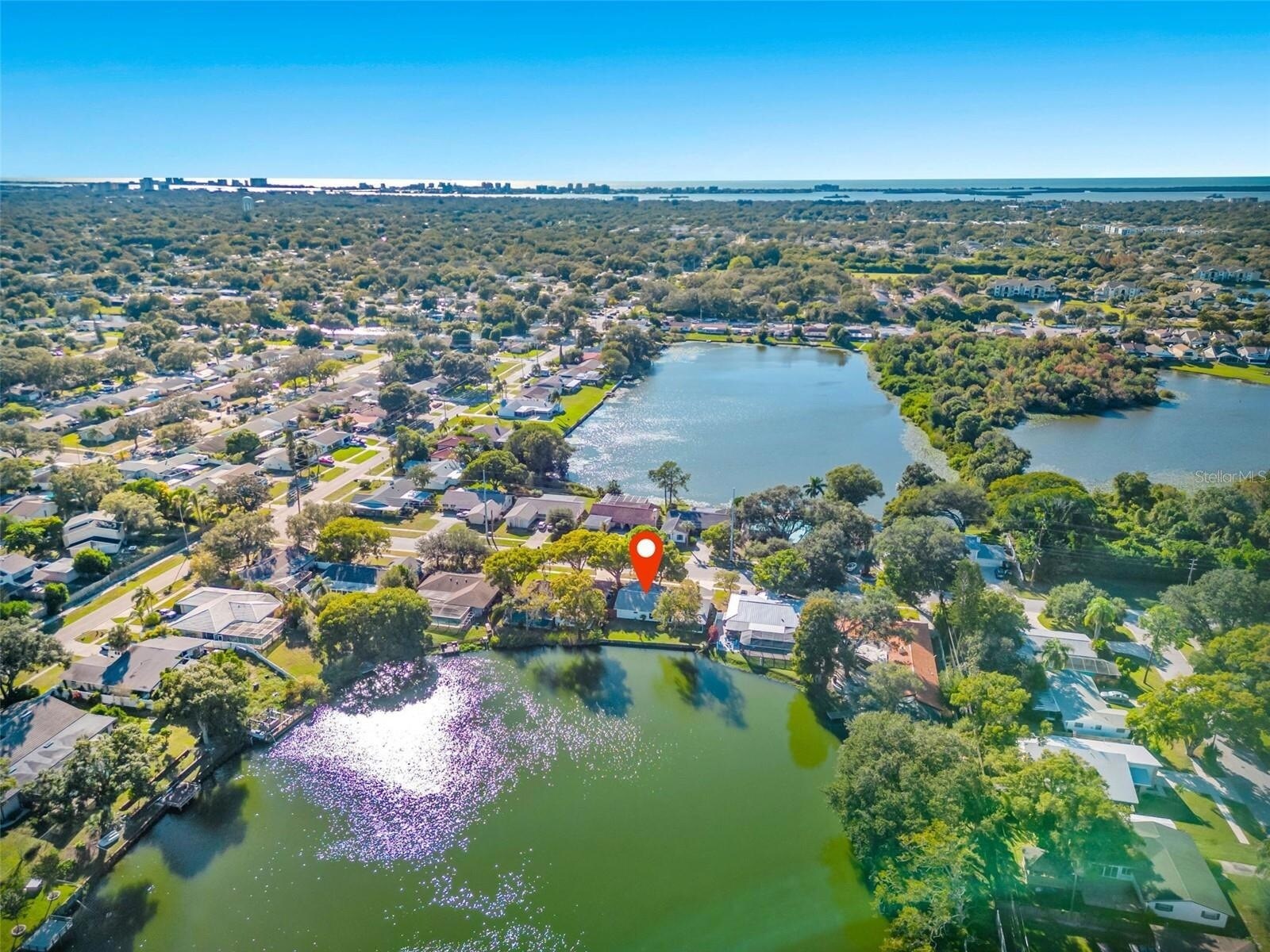 Aerial of Lakes and the beach - 2125 Beecher Rd