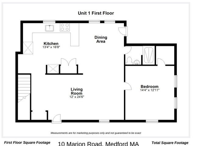 Floor plan 1 - 8 Marion St
