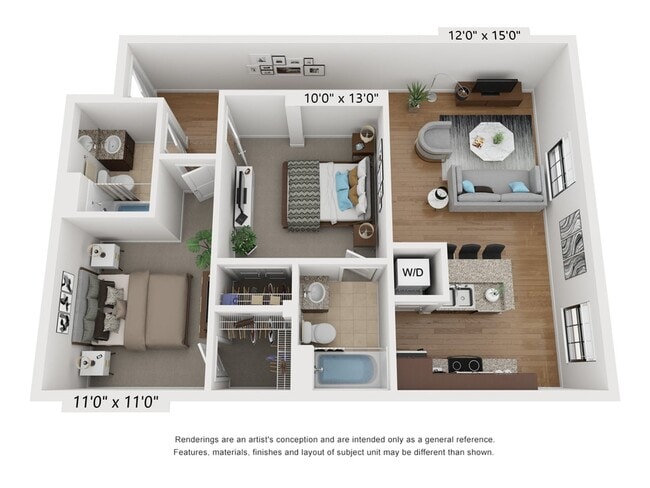 2 Bed 2 Bath - Dill Building